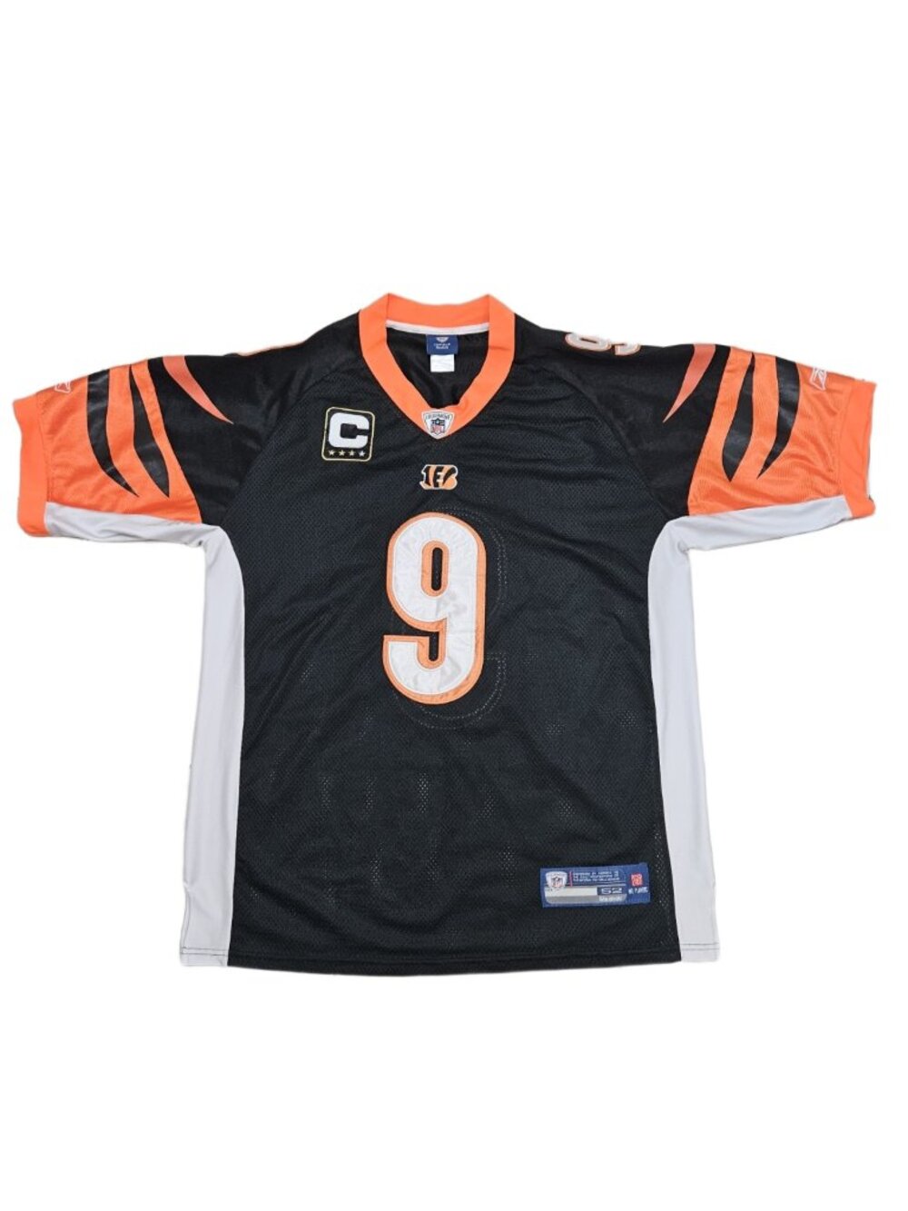 Carson Palmer Bengals #9 Reebok NFL Jersey Size 52 Black